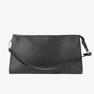 Louis Vuitton Black Epi Leather Pochette Bag